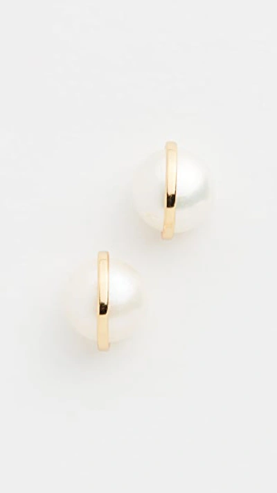 Shashi Essential Earrings In Gold/pearl