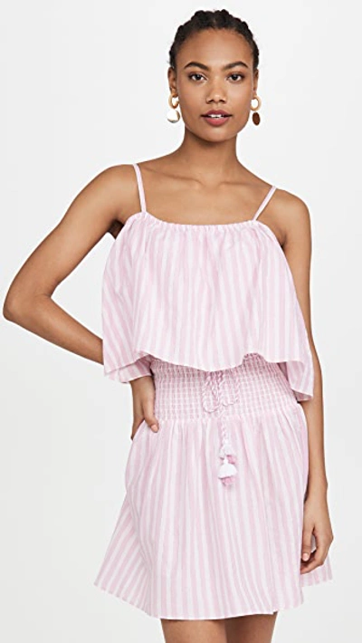 Playa Lucila Stripe Mini Dress In Pink Stripe