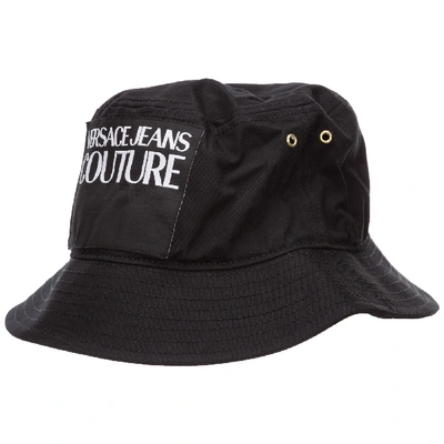 Versace Jeans Couture Light Serra Bucket Hat In Black