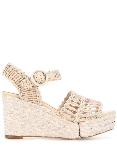 Paloma Barceló Paloma Barcelo Natasha Rope Sandal In Natural Colour In Beige