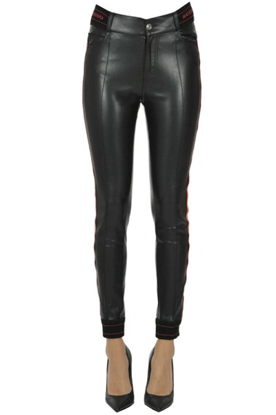 Ermanno Scervino Eco-leather Leggings In Black