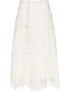 Zimmermann Belted Maxi Skirt In White