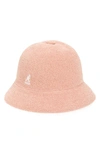 Kangol Bermuda Casual Cloche Hat In Dusty Rose