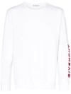 Givenchy Logo Sleeve Cotton Sweater In White