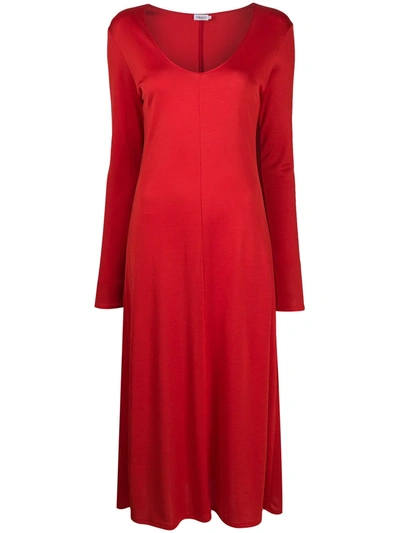 Filippa K Rosaline U-neck Dress In Red