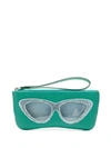 Sarah Chofakian Cat-eye Wallet In Green