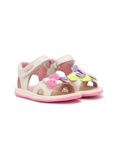 Camper Kids' Twins Petals-appliqué Sandals In Beige