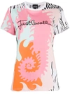 Just Cavalli Seahorse Print T-shirt In Orange