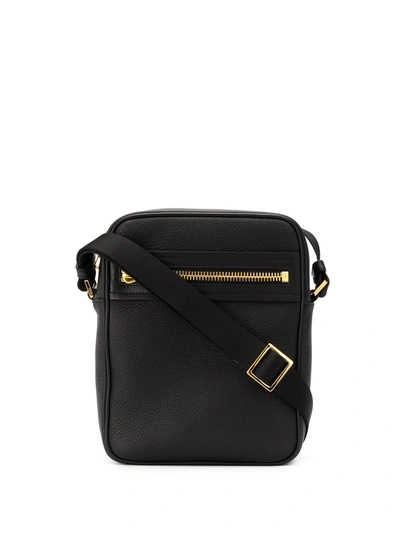 Tom Ford Vertical Messenger Crossbody Bag In Black