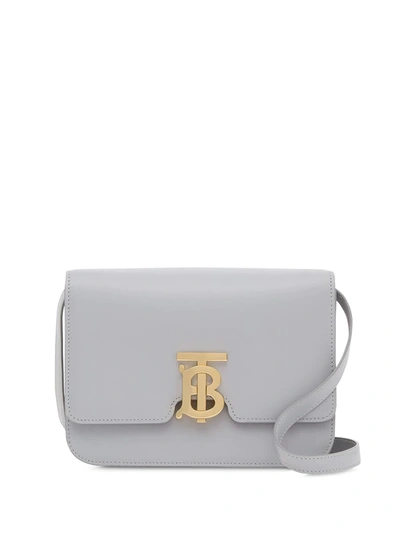 Burberry Small Tb Crossbody Bag In Grey