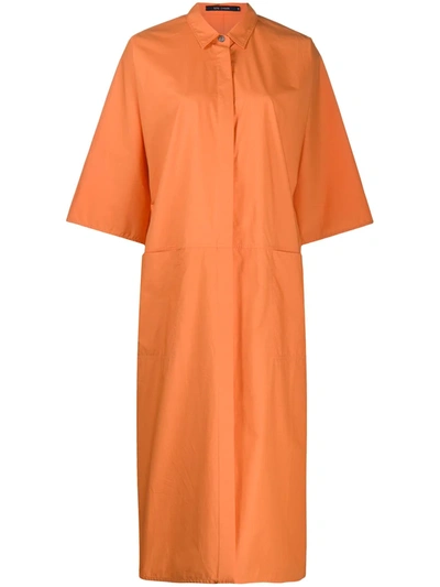 Sofie D'hoore Oversized Shirt Dress In Orange