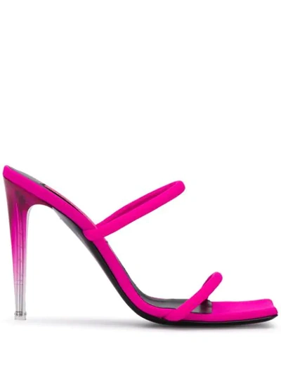 Ireneisgood Fuchsia Polyester Sandals In Pink