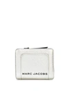 Marc Jacobs The Metallic Compact Wallet In Silver