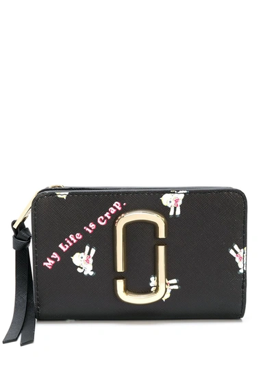 Marc Jacobs X Magda Archer Snapshot Compact Wallet In Black