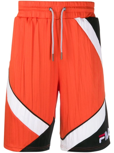Fila Nero Yoshi Track Shorts In Orange