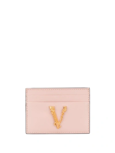 Versace Virtus Cardholder In Pink