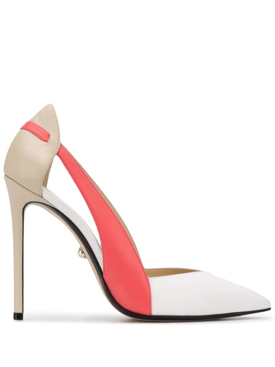 Alevì Pointed 120mm Pumps In White