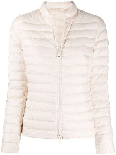 Peuterey Collarless Puffer Jacket In Neutrals