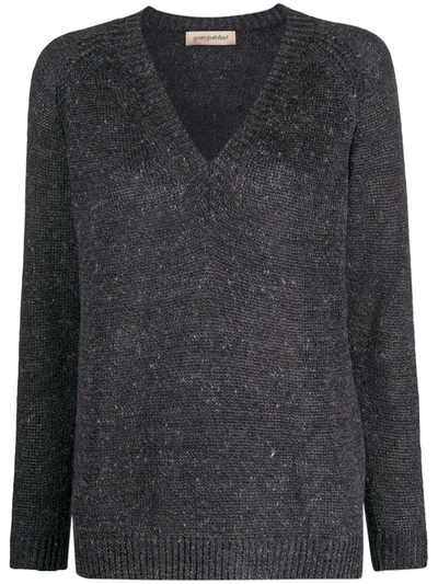 Gentry Portofino Chunky Knit Jumper In Grey