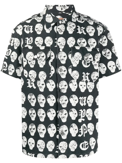 Vyner Articles Skull Short-sleeve Shirt In Black