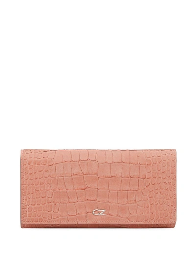 Giuseppe Zanotti Selene Embossed Wallet In Pink