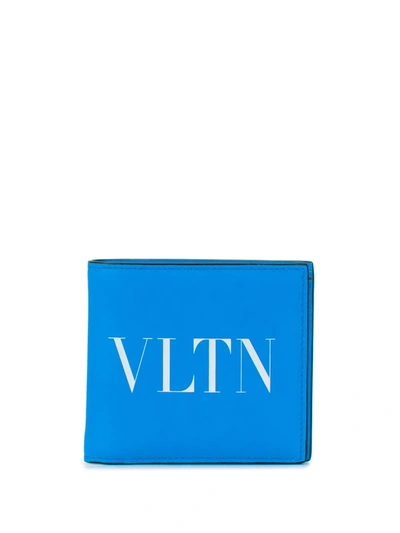 Valentino Garavani Vltn Wallet In Blue