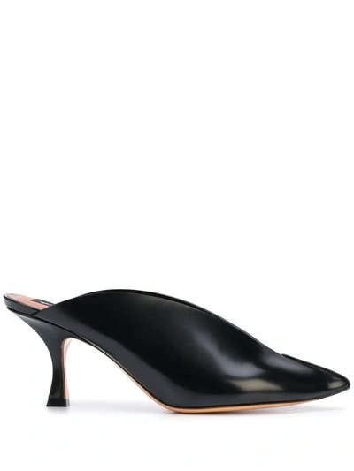 Y/project Pointed Mules In Black