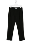 Simonetta Kids' Straight Fit Tailored Pants In Black
