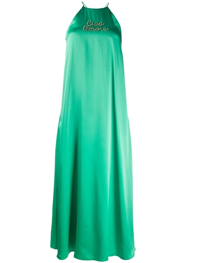 Giada Benincasa Crystal Embellished Dress In Green
