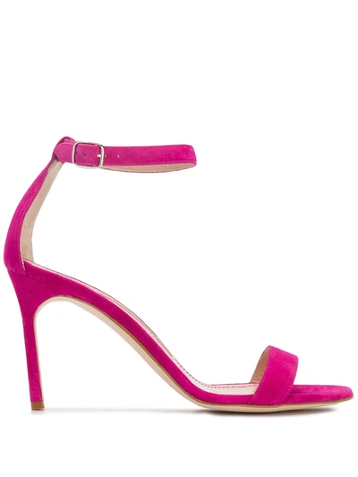 Manolo Blahnik Ankle Strap Sandals In Pink