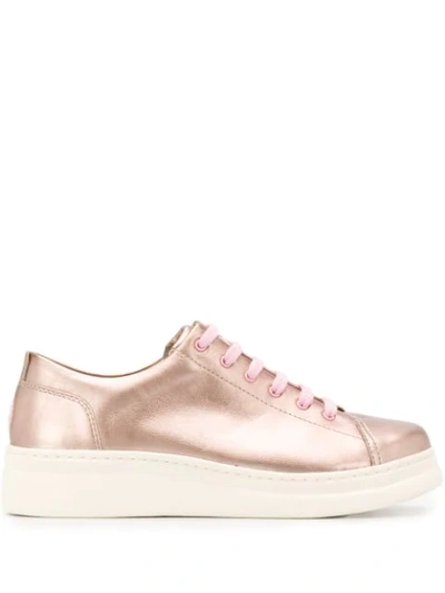 Camper Runner Up Metallic Trainers In Pink