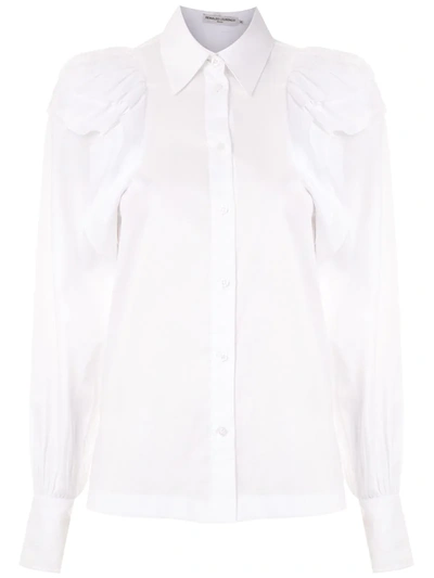 Reinaldo Lourenço Ruffled Shirt In White