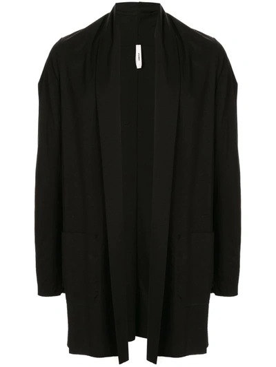 Attachment Shawl Lapel Cardigan In Black