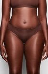 Skims Fits Everybody Stretch-woven Thong In Neutral