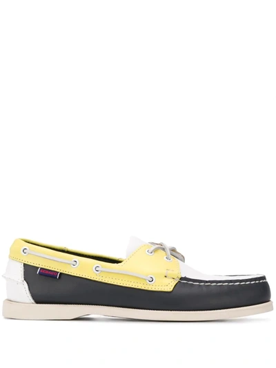 Sebago Docksides Boat Shoes In Yellow