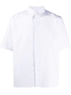 Fendi Concealed Placket Shirt In Blanc