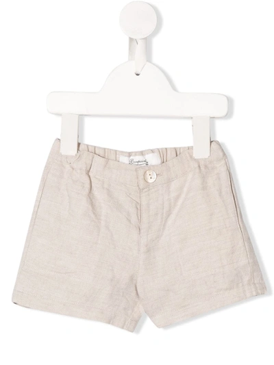 Bonpoint Babies' Elasticated Waist Shorts In Beige