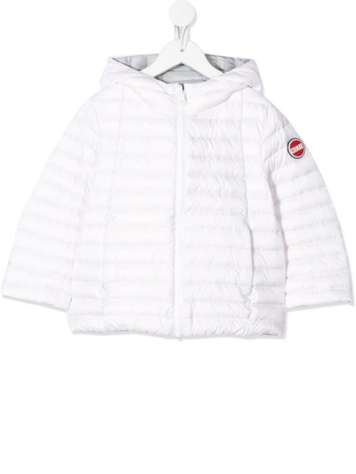 Colmar Kids' Hooded Padded Jacket In White