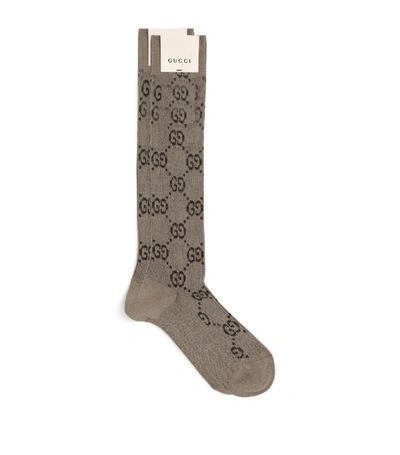 Gucci Gg Supreme Long Socks