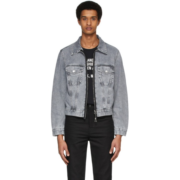 helmut lang white denim jacket