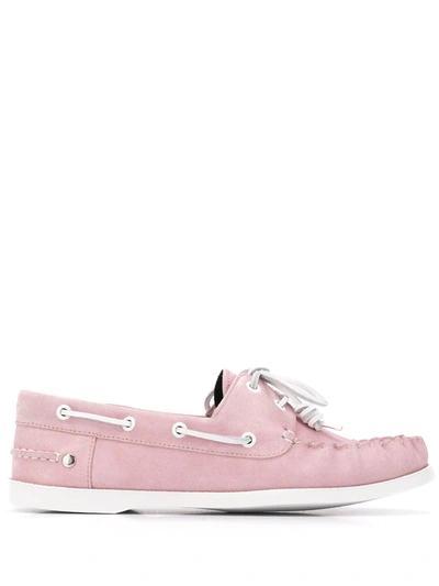 Loewe Lace-up Detail Shoes In Pink