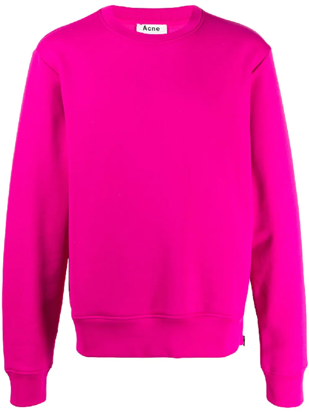 Acne Studios Logo-zip Sweatshirt Magenta Pink | ModeSens