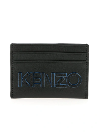 Kenzo Logo Card Holder In Black