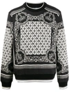 Dolce & Gabbana Dolce And Gabbana Black And White Bandana Sweatshirt