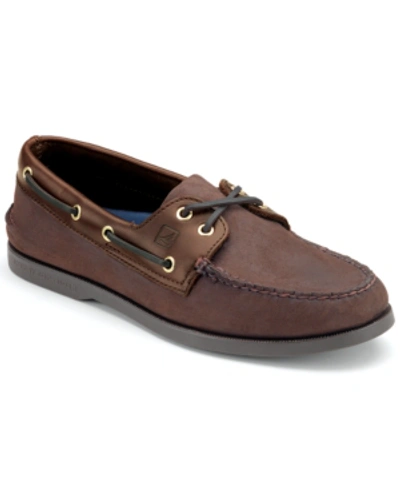Sperry Men's Authentic Original A/o Boat Shoe In Brown Buck