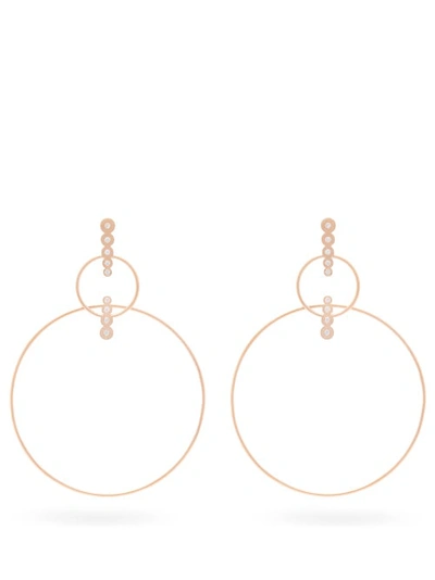 Diane Kordas Double Bar 18-karat Gold Pearl Earrings