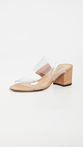 schutz clear strap heels
