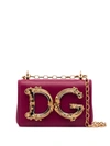Dolce & Gabbana Mini-tasche Mit Logo In Pink