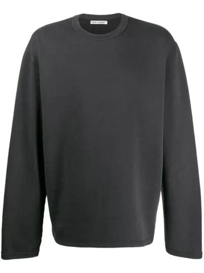 Our Legacy Bull Cotton Crew-neck Sweatshirt In Black