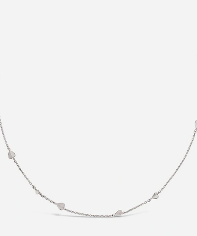 Dinny Hall Silver Bijou Folded Heart Chain Necklace
